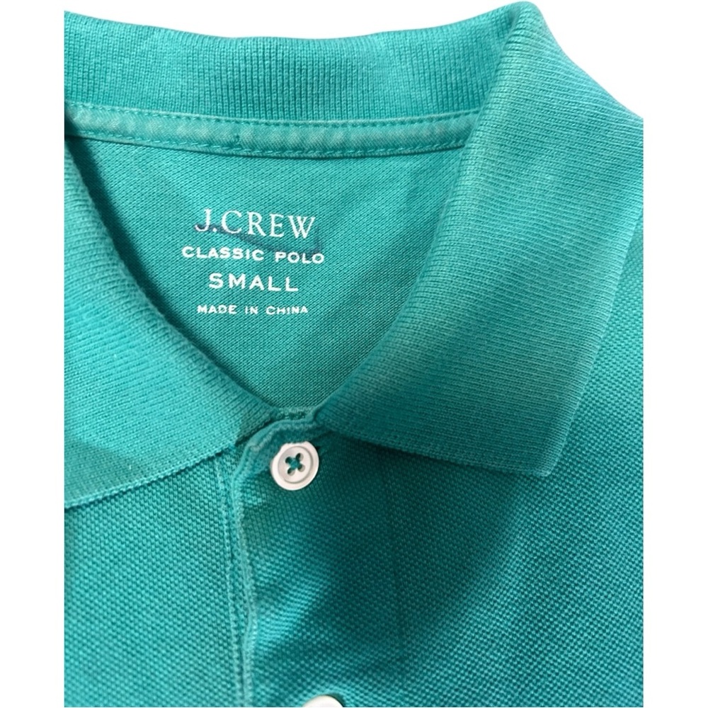 J. Crew classic polo green cotton short sleeves Sz S - Picture 5 of 5